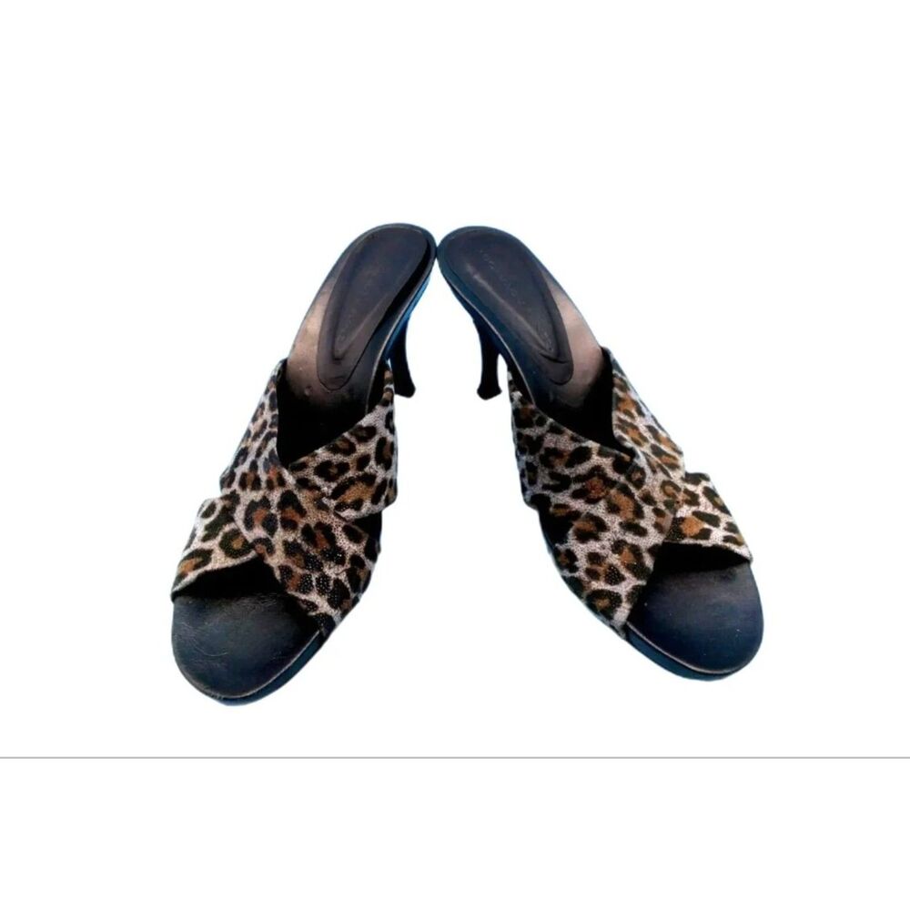Donald J Pliner Leopard Print Sandals - Size 9 Narrow